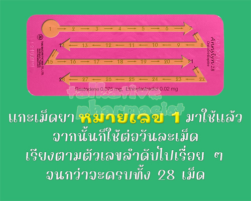 รับประทาน "แอนนี่ ลินน์ 28" วันละเม็ด เรียงลำดับจากหมายเลข 1 ถึง 28