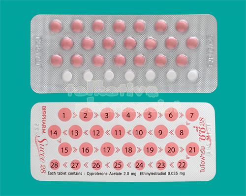 มีการระบุตัวเลข 1 - 28 ไว้ในแผงยาคุม "ซูซี่ 28"