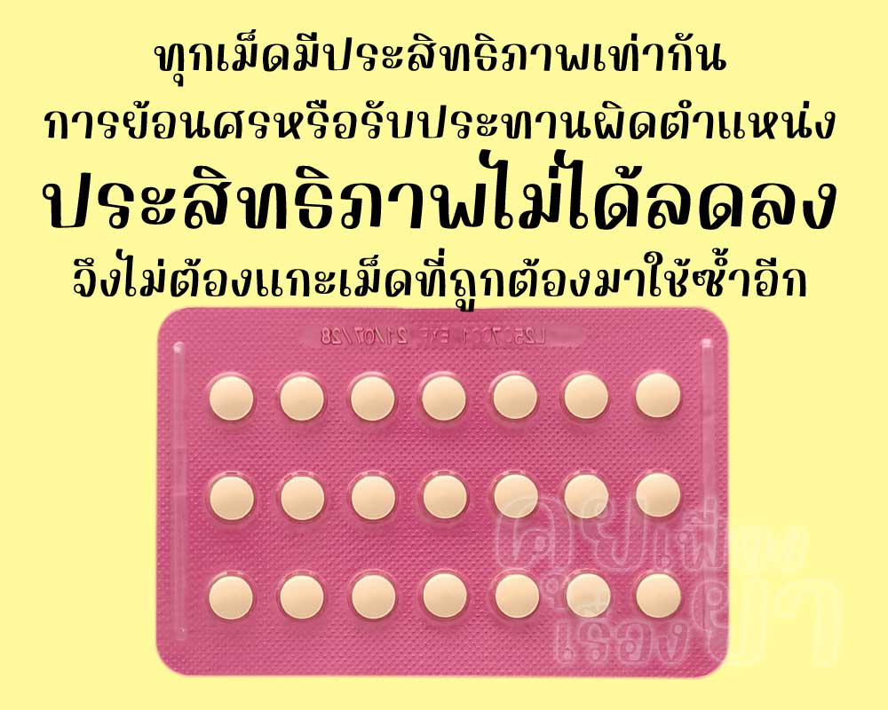 ทุกเม็ดของ เดอราเรซ มีประสิทธิภาพไม่ต่างกันแม้ใช้ย้อนศร
